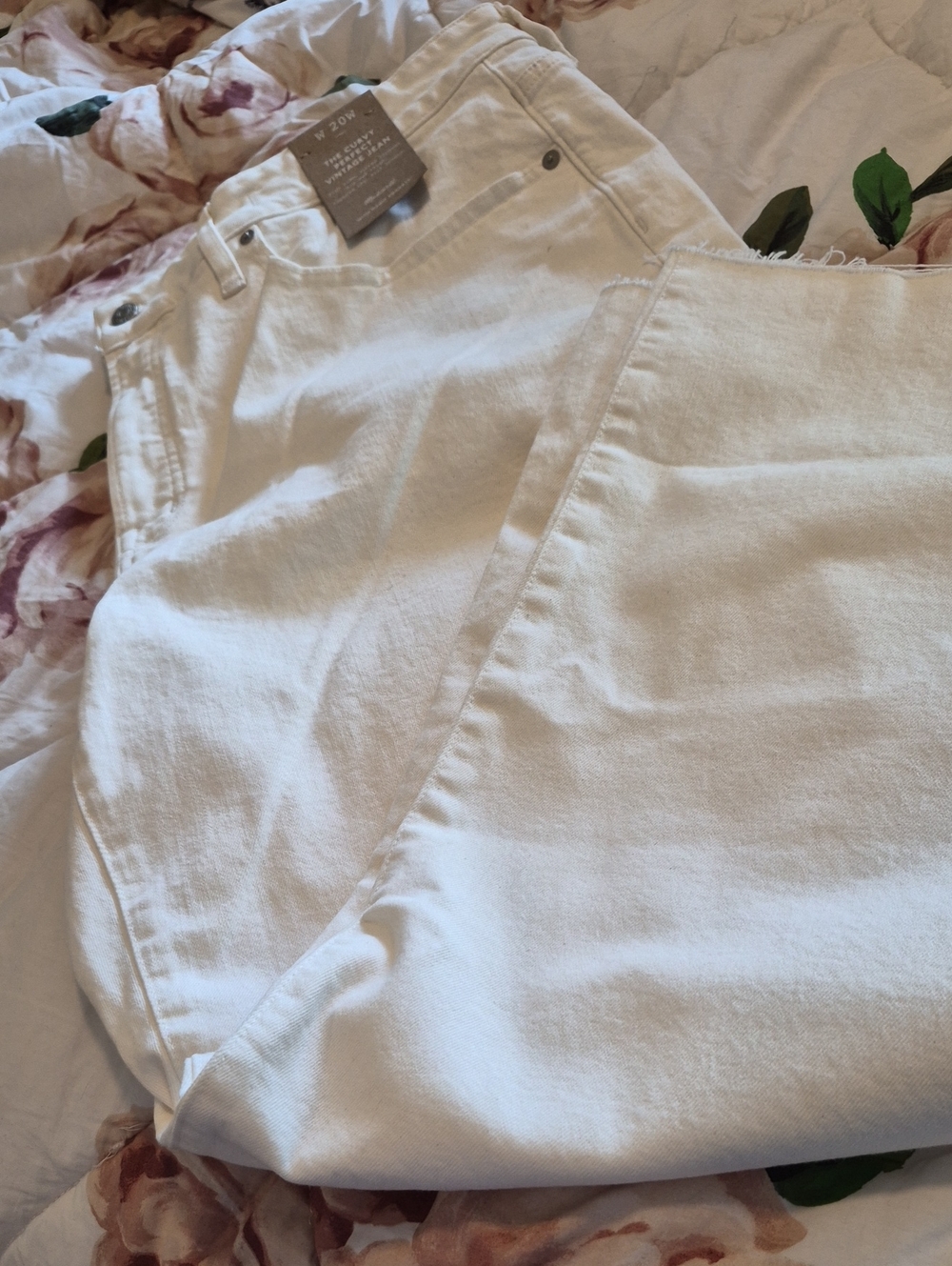 Madewell White Straight-Leg Jeans